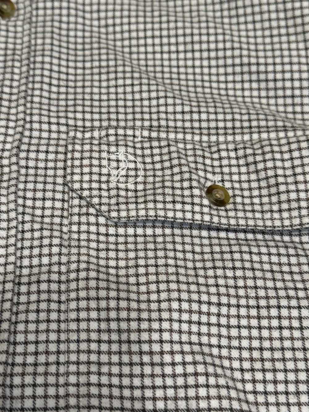 Fjallraven Forest Flannel Shirt Mens Large Button Up Tatersall Plaid Comfort Fit - Picture 4 of 12